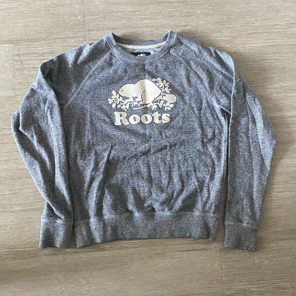 Roots peppered crew neck sweatshirt